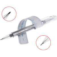 Surgical sterile marker for marking (0.5mm+1mm) + ruler, purple