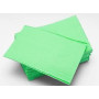 Dental bibs three-layer textured wipes Green, 10 pcs.